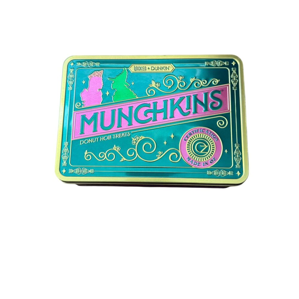 Dunkin Donuts Wicked Collectible Tin Limited Edition Munchkins 2025 Release